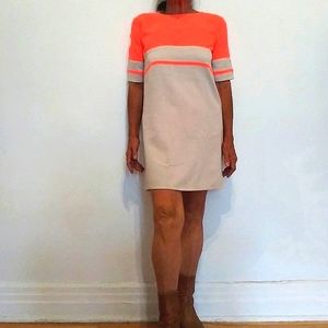 Color-block summer mini-dress